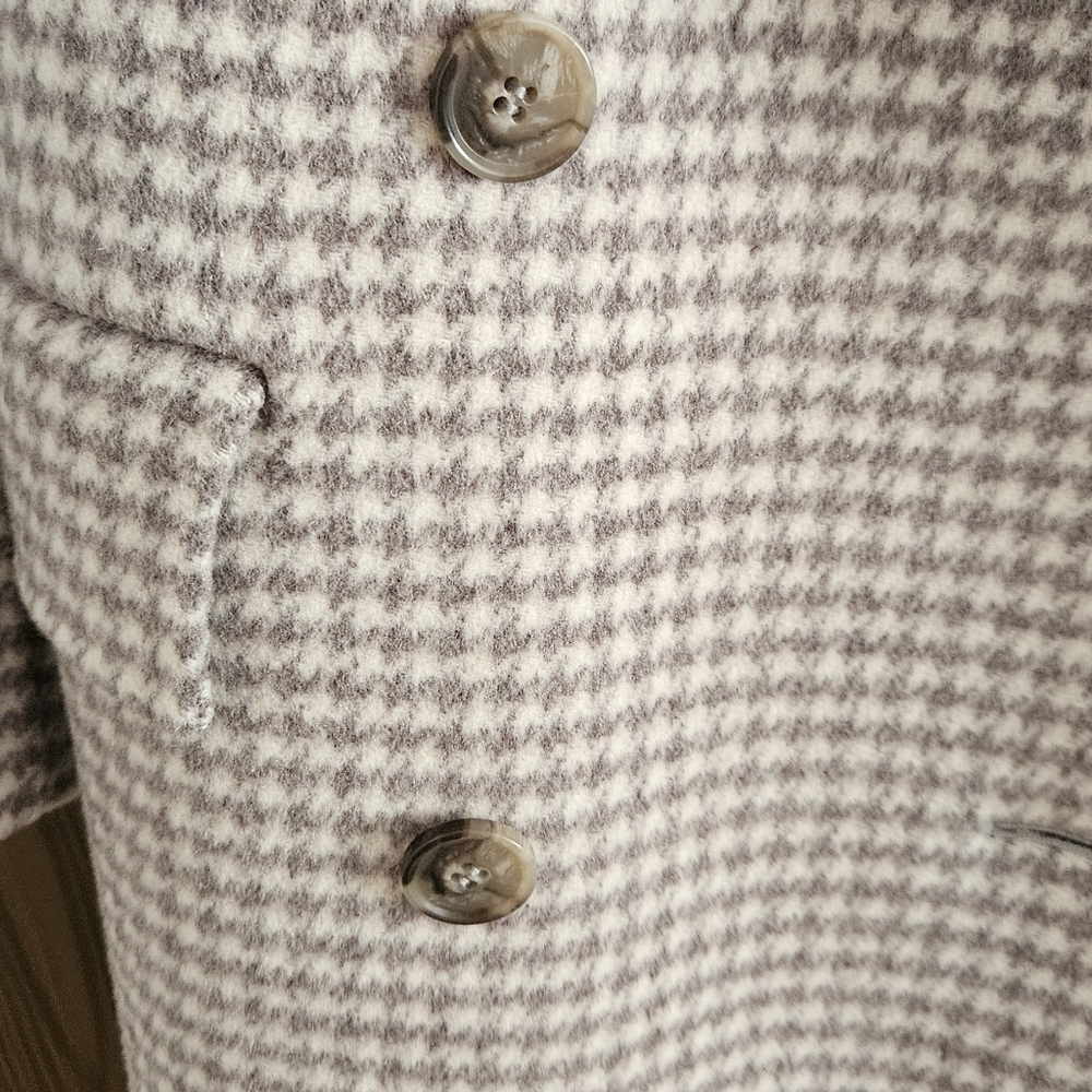 Wool coat Size M Nanushka - houndstooth cream beige and white check winter - Picture 4 of 5